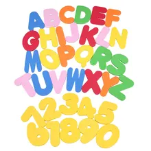 

36 PCs EVA Baby Bath Toys Letters Numbers Stick On The Wall Learning Toys