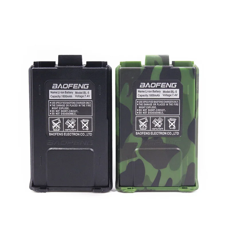 Оригинальная батарея BAOFENG Φ 7 4 V 1800mAh для рации Baofeng|baofeng uv-5r|battery uv-5rbattery for walkie talkie |