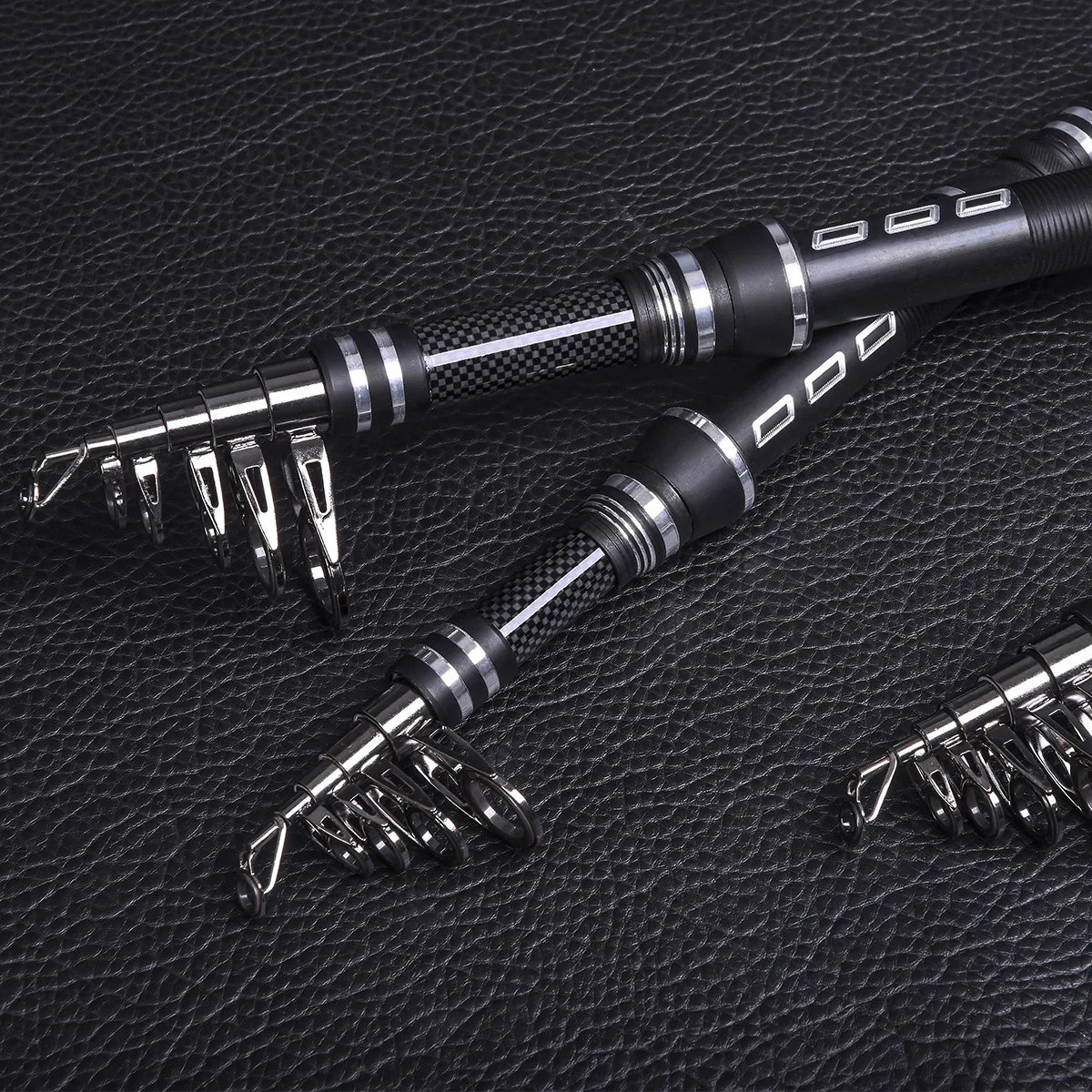 LEO TF black sea pole Aluminum alloy handle Lure cast rod Fishing Tackle Telescopic Fishing rod