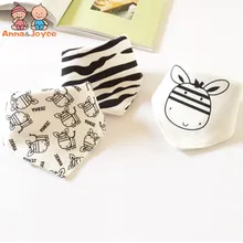 Детское утолщенное двойное Хлопковое полотенце треугольный слюнявчик на застежке детский нагрудник три полоски ATRK0040