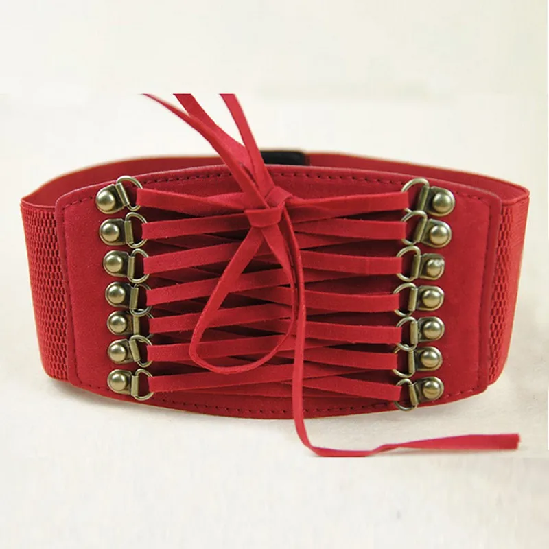 Belts For Women Retro Corset Velvet Wide High Waist Band Fashion Belts