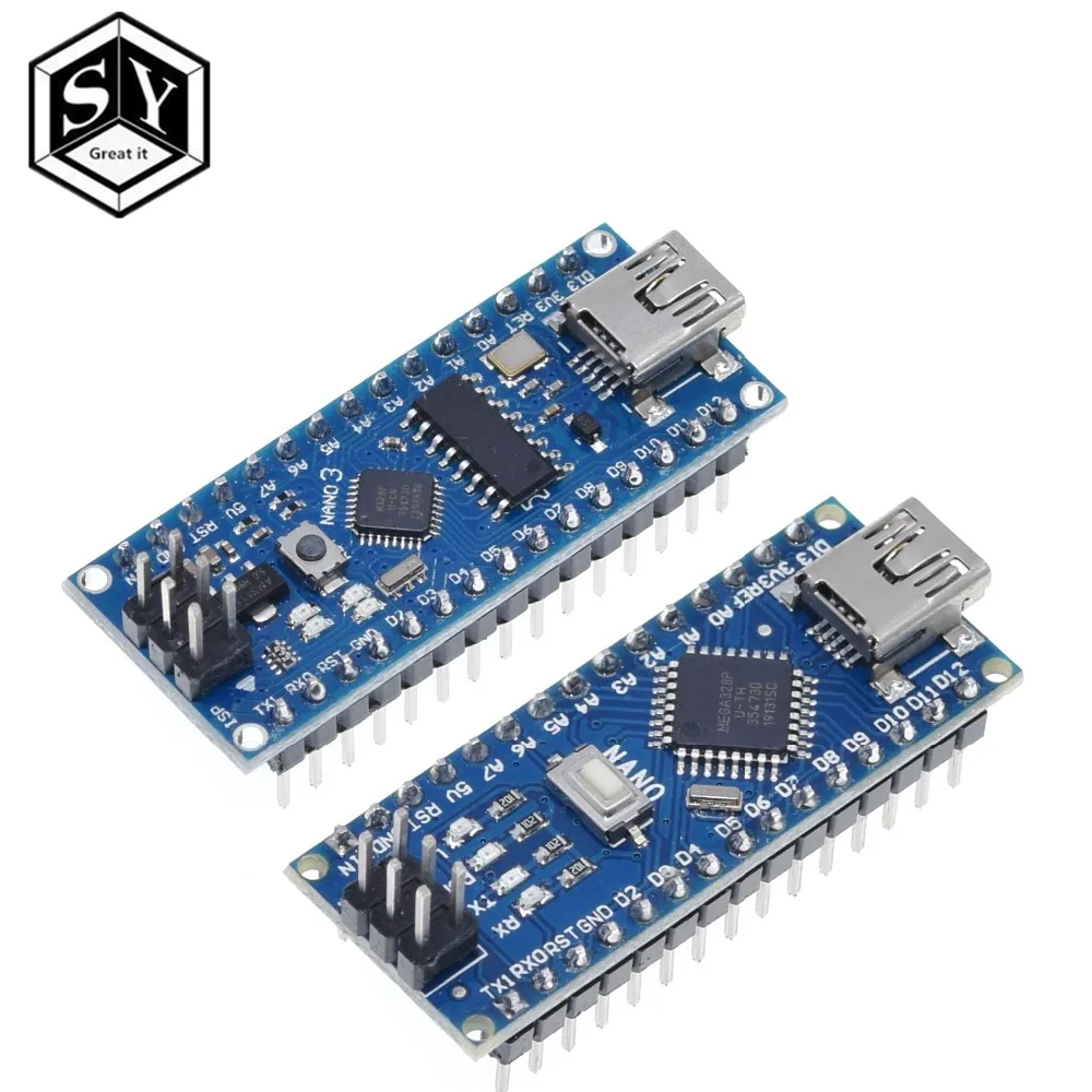 Nano 1 шт. мини USB с Загрузчиком Nano 3,0 контроллер совместим с arduino CH340 USB драйвер 16 МГц NANO V3.0 Atmega328