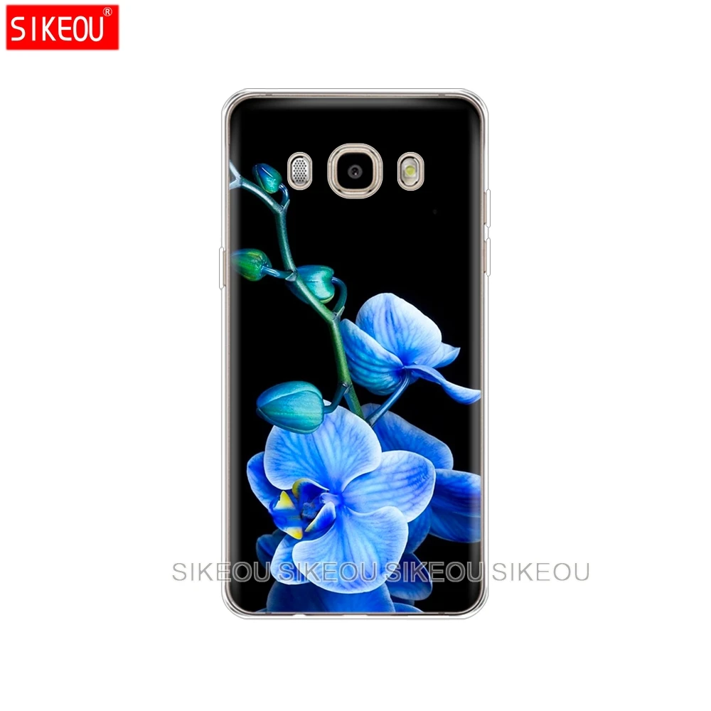 Силиконовый чехол для телефона для Samsung Galaxy J1 J2 J3 J5 J7 мини премьер-Орхидея Красочные цветы - Цвет: 73624