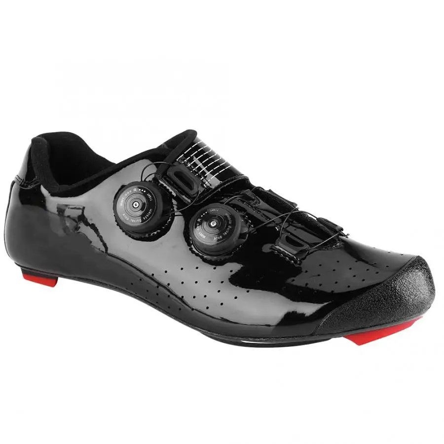 Сверхлегкий углеродного волокна велосипедная обувь Горный Дорожный велосипед обувь без каблука, женские нескользящие тапочки из натуральной кожи спортивные гонки обуви Велоспорт