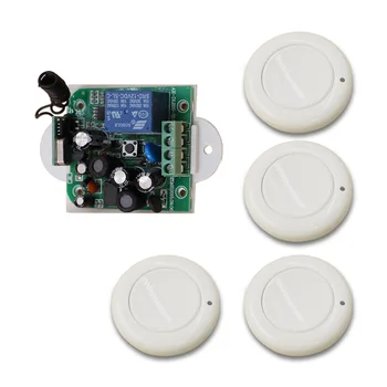 

85V 110V 220V 250V 1CH RF Multi function Wide Voltage Learning Type Wireless Remote Control Switch and 4pcs Transmitter 315/433