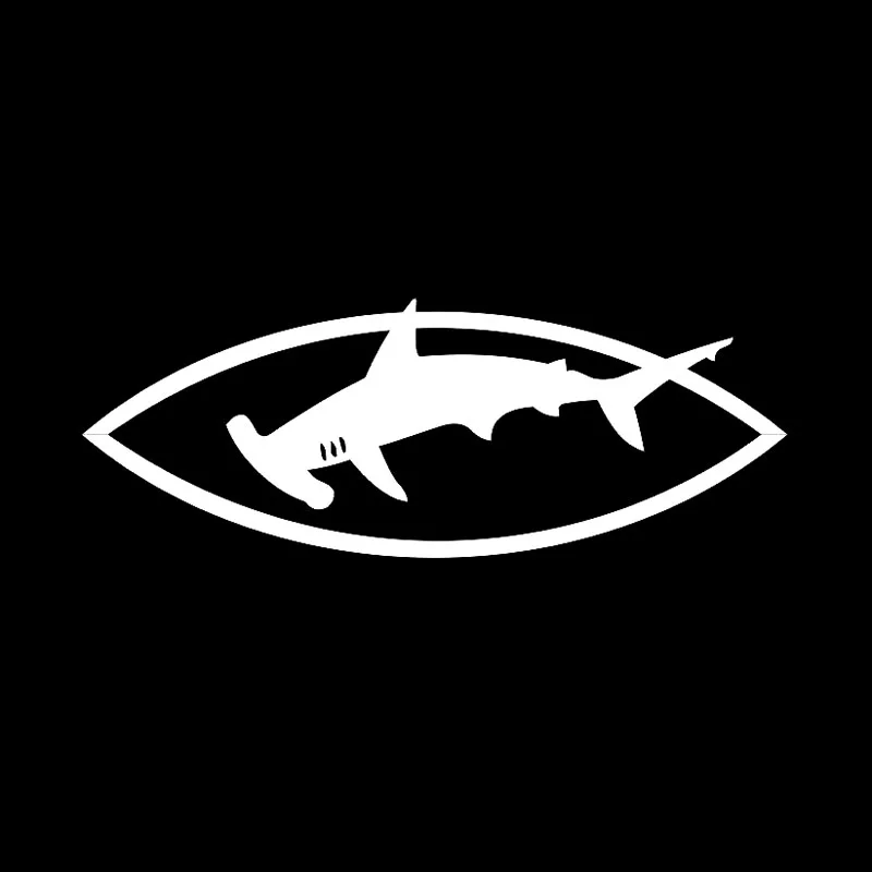 YJZT 15 см * 5 HAMMERHEAD Great White SHARK интересный виниловый автомобильный стикер высокого