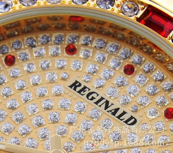 50 метров водонепроницаемые хорошего качества брендовые Реджинальд роскошные золотые мужские кварцевые наручные часы Дата кристалл подарок платье кварцевые часы
