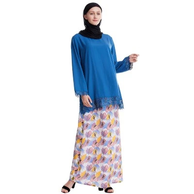 Royal Blue Suits Musulmana одежда abaya Дубай женские мусульманские платья макси платья Рамадан Moslim молитвенный халат кафтан исламский Турция Исламская одежда - Цвет: Royal Blue Suits