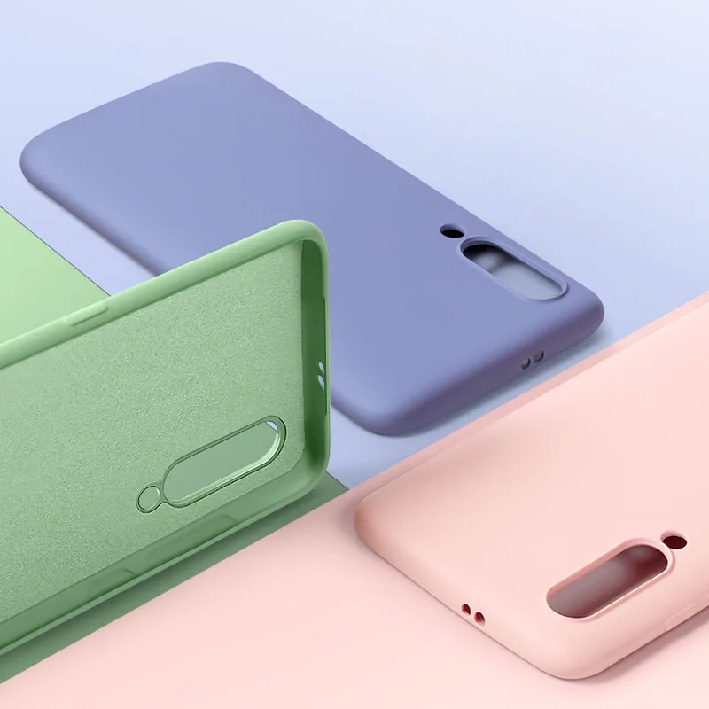 

For Samsung Galaxy A50 Case Liquid Silicone Rubber Soft Cover For Samung Galaxy A30 Phone Cases Shockproof Coque Capa GalaxyA50