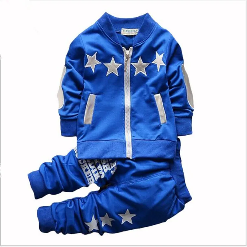 

2017 new Summer wear baby Boy clothing set boy sports suit set clothing children outerwear coat tracksuit clothes T shirt+pant