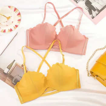 

Roseheart Women Fashion Sexy Green Cut Out Padded Invisible Bras One-Piece Cotton Panties Bra Sets Underwear Sexy Lingerie Sets