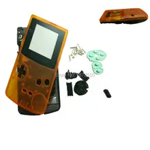 Лидер продаж смешивания Цвет оранжево-черный Цвет Корпус случае В виде ракушки для nintendogbc обложке Gameboy Цвет с Пуговицы резиновые прокладки