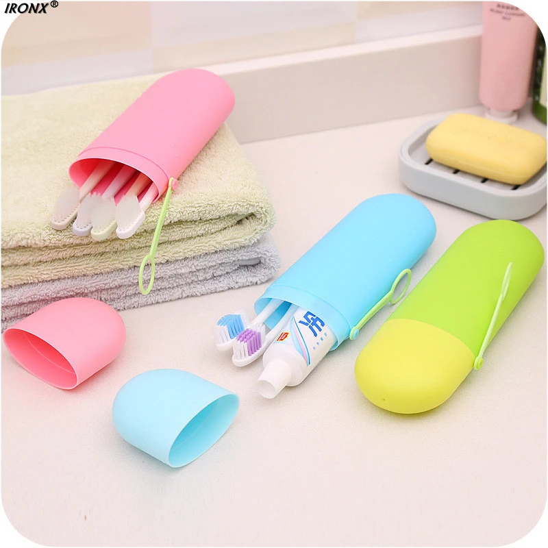 IRONX Portable Toothbrush Holder Case Box Travel Camping Toothbrush Cup