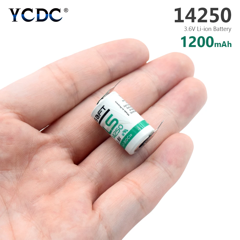 High Quality TL-5902 1 / 2AA ER14250 SL350 3.6V 1/2 AA PLC lithium battery SL350 R6 1200mAh For Mac Computer With Pins
