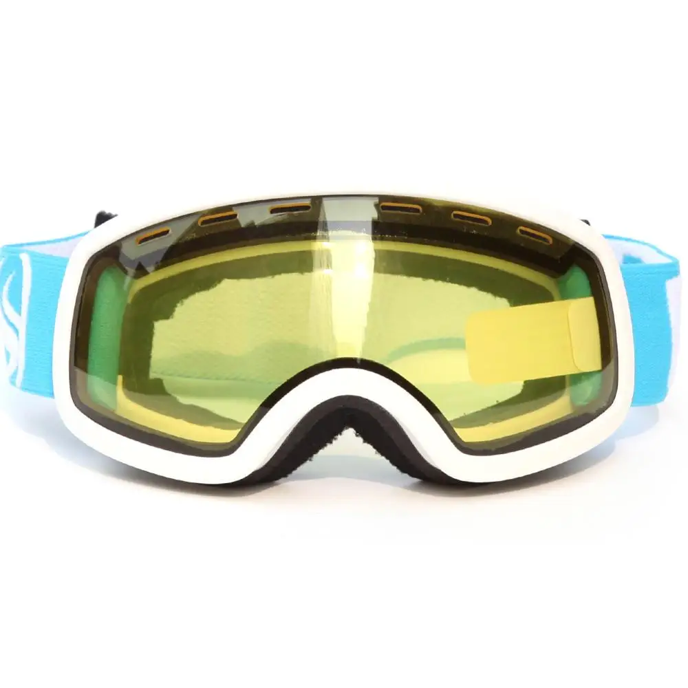 Лыжные очки для сноуборда, лыжного спорта, детские очки с двойными линзами UV400, противотуманные лыжные очки, Детские Лыжные маски, зимние очки для мальчиков и девочек - Цвет: graced lense