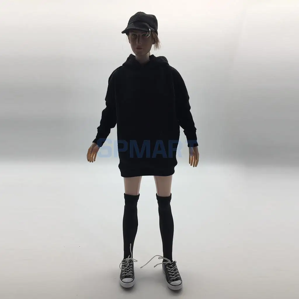 1/6 Street Style Hoodie Sweatshirt+Stocking+Briefs for 12inch    Kumik Figure Body