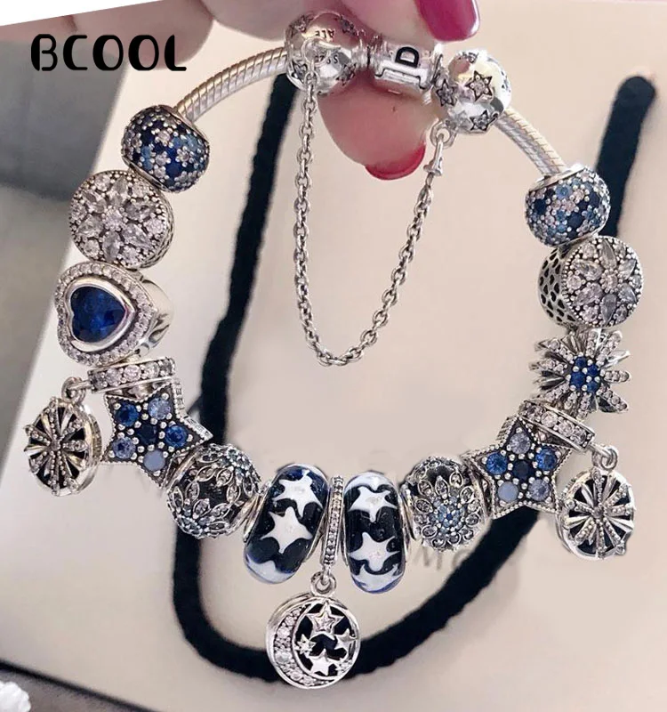 

BCOOL Jewelry Female Charm Fashion Silver 925 Original Bracelet, Suitable for Female Crystal Jewelry Bracelet Jewelry Gift