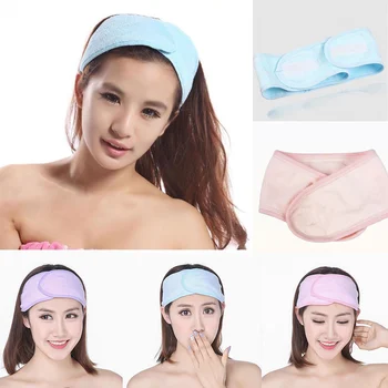

3 Colors Hair Band Wash Face Makeup SPA Women Sweat Elastic Soft Headbands Hair Band For Long Hair Styling Accessories H7JP