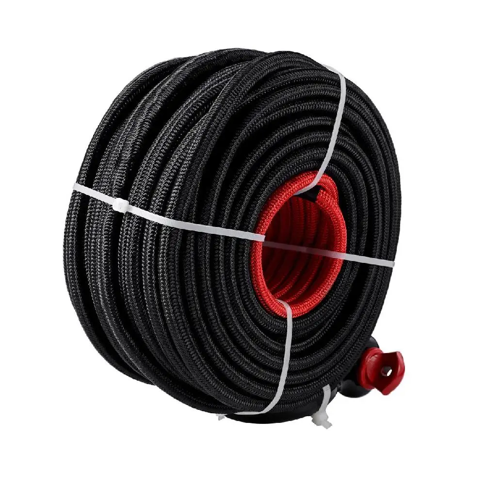 Partol черный 95ft 3/8 &quotтрос лебедки полезные комплект Лук Форма Пряжка 4.92ft защитный
