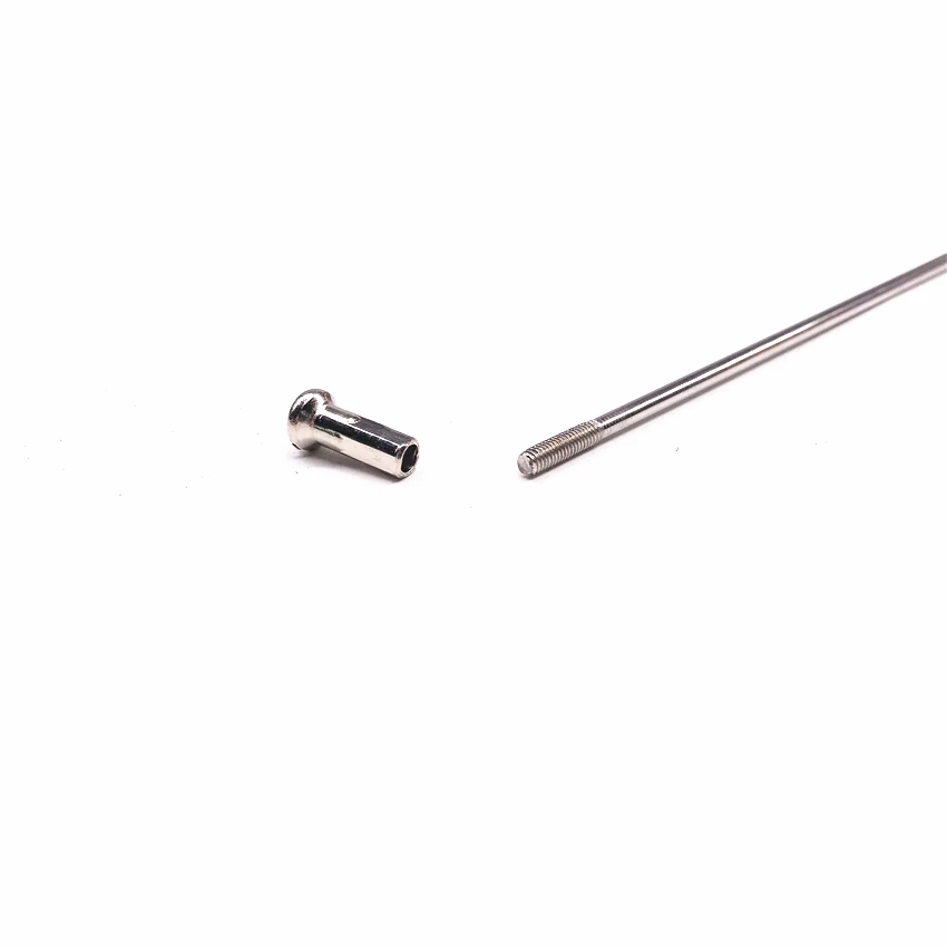 Perfect Customized Made Spoke Radius knitting Needle Stainless Steel 13G Silver Bicycle Electric Bike Copper Nipple 1