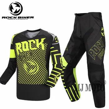 

Rock Biker Motocross Jersey & Pants MTB ATV BMX DH MX Moto Combination Suit Dirt Bike Combos Cycling Bicycle Cloth Set Naughty #