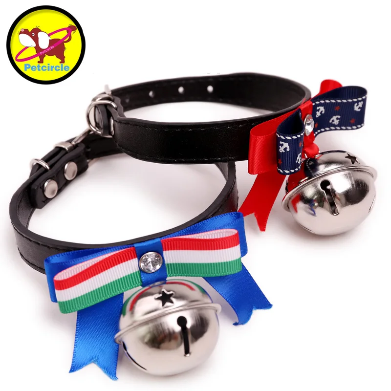 Petcircle Dog Bell Collar Pet Bowknot Basic Collar Pet Supplies Bells