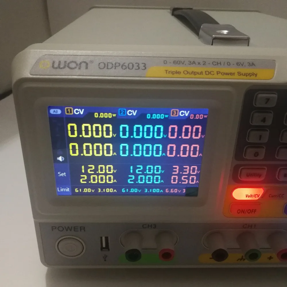 OWON ODP6033 с тройным выходом 2 канальный 0 60 в/3 А и 6 программируемый источник питания