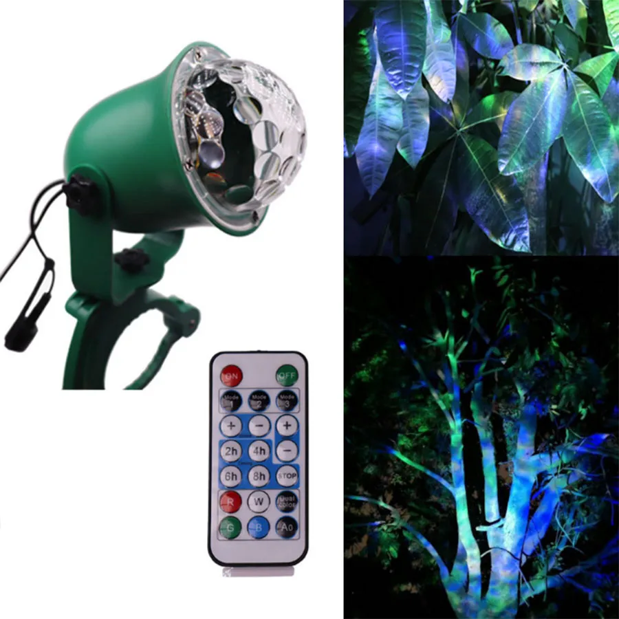 

Thrisdar 10W tree firefly projection lamp remote control led Christmas outdoor waterproof snowflake lawn laser light