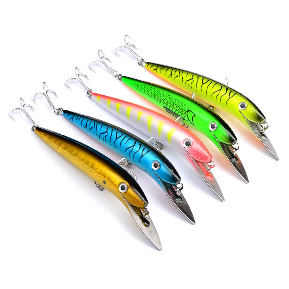 1Pcs Big Minnow Fishing Lure 20cm 50g Depth Wobblers Driving Floating Hard Bait Jerkbait Spinner Metal Tongue Lures Carp Fishing