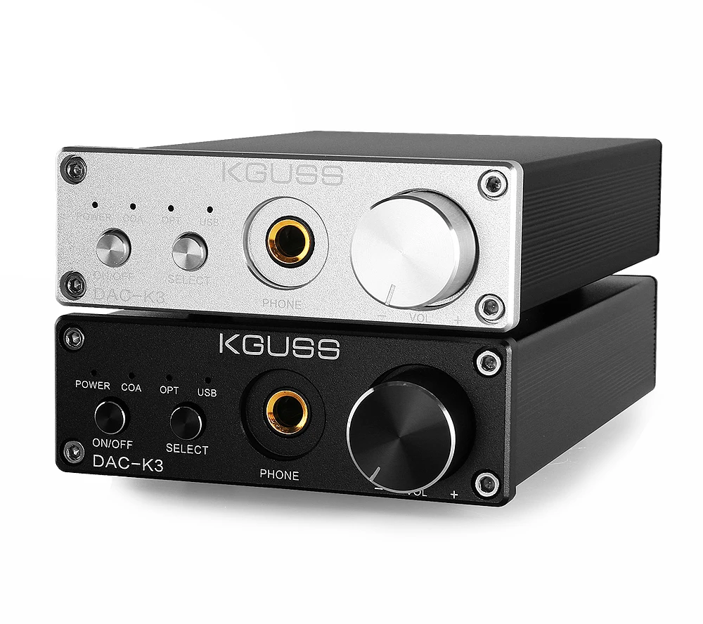 KGUSS DAC-K3 TPA6120 2,0 Мини HIFI USB DAC декодированный аудио усилитель для наушников 24BIT 192 кГц OPA2134 AMP DC12V US/EU