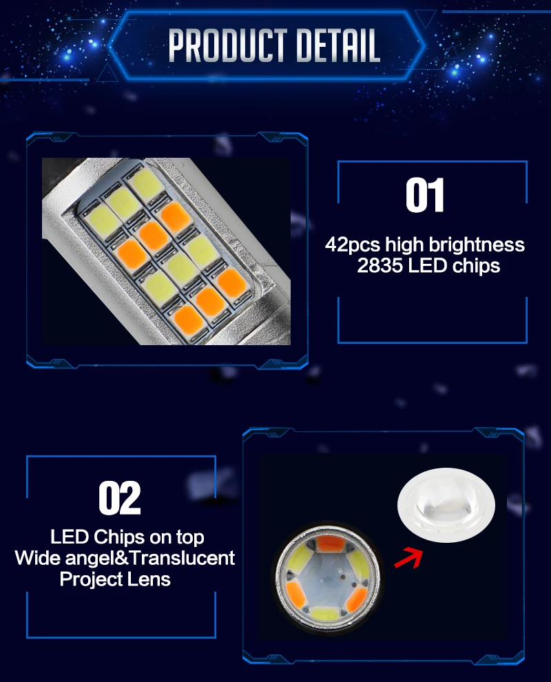 AEING нет Hyper Flash/Canbus безотказное переключение 1156 Ba15s P21W/Bau15s PY21W/T20 7440 светодиодов лампы Янтарный указатель поворота светильник DRL