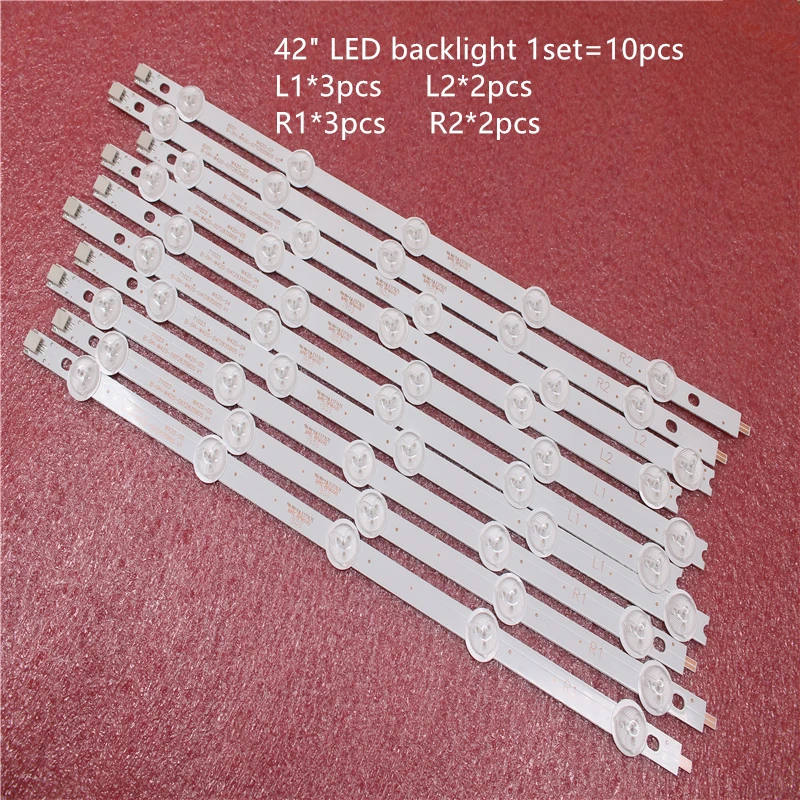 

10 Pieces/lot New LED backlight bar for 42"ROW2.1 REV0.0 6916L-1412A//1413A//1414A//1415A,6916L-1214A/1215A/1216A/1217A