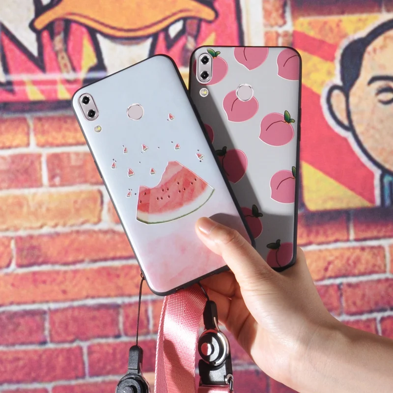 

3D Fruit Soft Silicone Cases For ASUS Zenfone 5Z ZS620KL TPU Watermelon Frosted Back Cover For Zenfone 5 2018 ZE620KL Case Coque