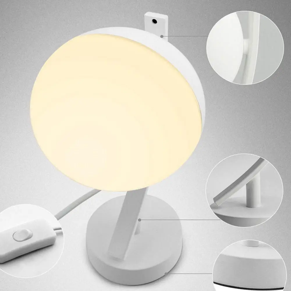 

Cross-border bedroom simple wireless wifi smart table lamp Tmall spirit voice control LED moon smart table lamp