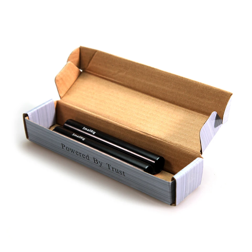 SmallRig DSLR Camera Aluminum Alloy Pair of 15mm Rods (M12-4inch) for Monitor Microphone Attach  1049