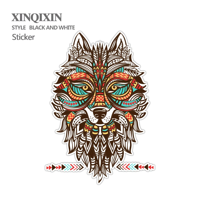 Hot Sale Animal Wolf Sticker Funny Fashion Kids Big Stickers Vinyl Waterproof Home Decor Laptop Skateboard