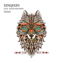 Hot Sale Animal Wolf Sticker Funny Fashion Kids Big Stickers Vinyl Waterproof Home Decor Laptop Skateboard