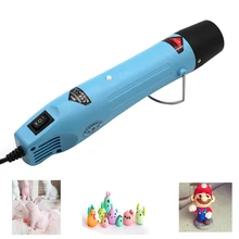 DIY Электрический Мощность инструмент тепла фена 300 Вт Температура пистолет с поддерживающей сиденье уменьшить Пластик фен пайки 858