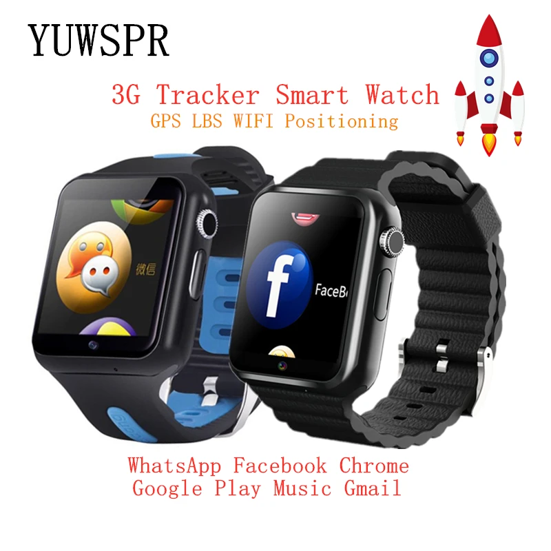Children Tracker 3G Smart Watches Wifi GPS LBS Location SD memory card WhatsApp facebook play Music tracking child clock V5W/V7W