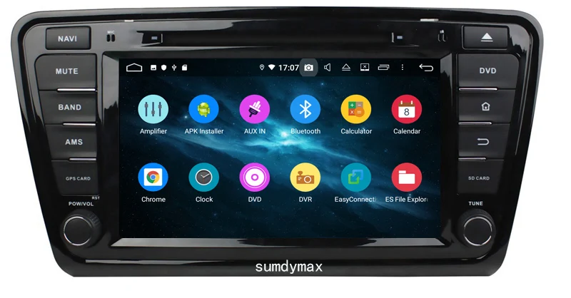 Cheap Android 9.0 Two Din 8 Inch Car DVD Player Stereo System For skoda OCTAVIA 2014-2016 with 4G RAM 64G ROM built in wifi 6