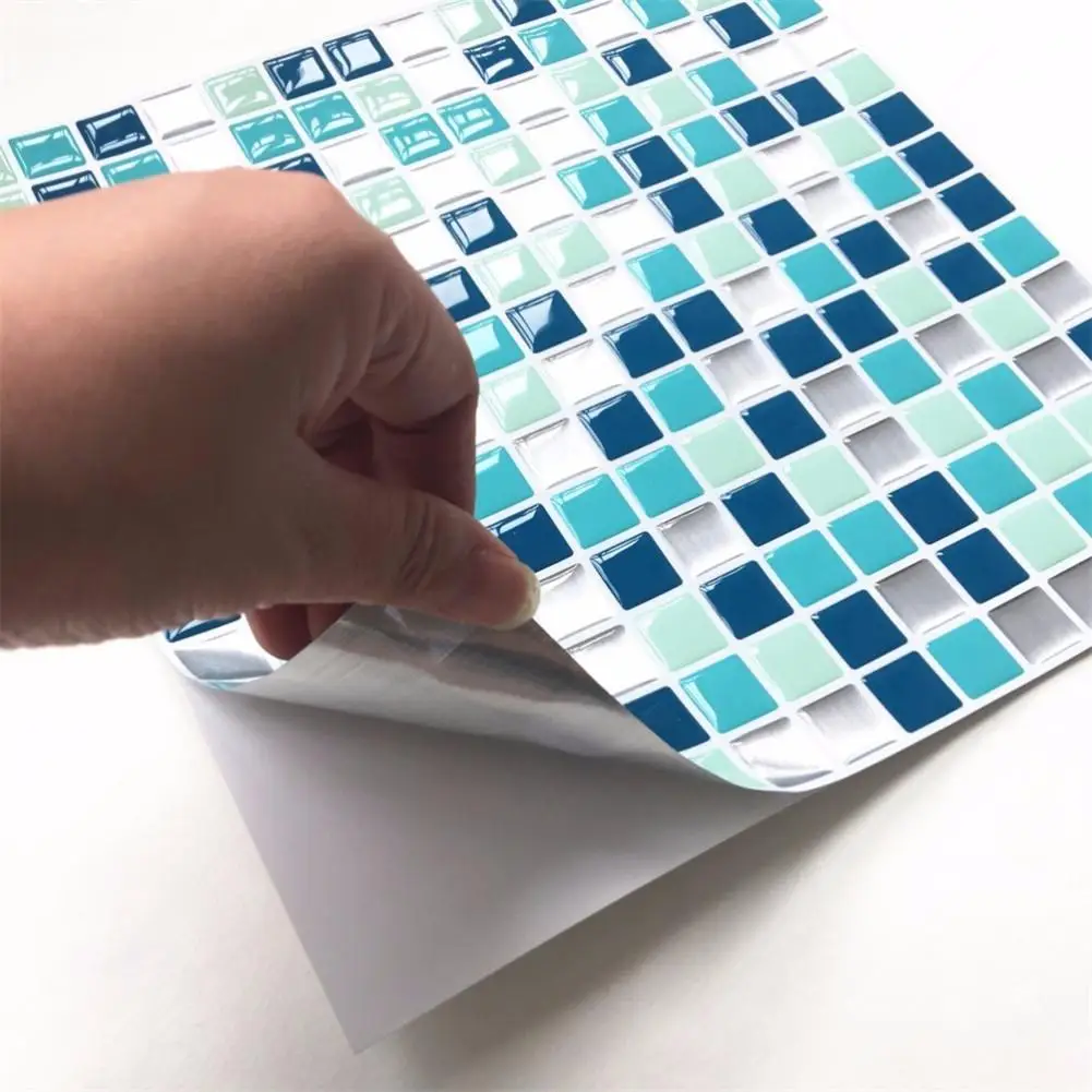 DIY Mosaic Tile Kitchen Wallpaper 3D Wall Stickers Home Decor Waterproof PVC Bathroom Decoration Self Adhesive Stickers DIY Mosaic Tile Kitchen Wallpaper 3D Wall Stickers Home Decor Waterproof PVC Bathroom Decoration Self Adhesive Stickers