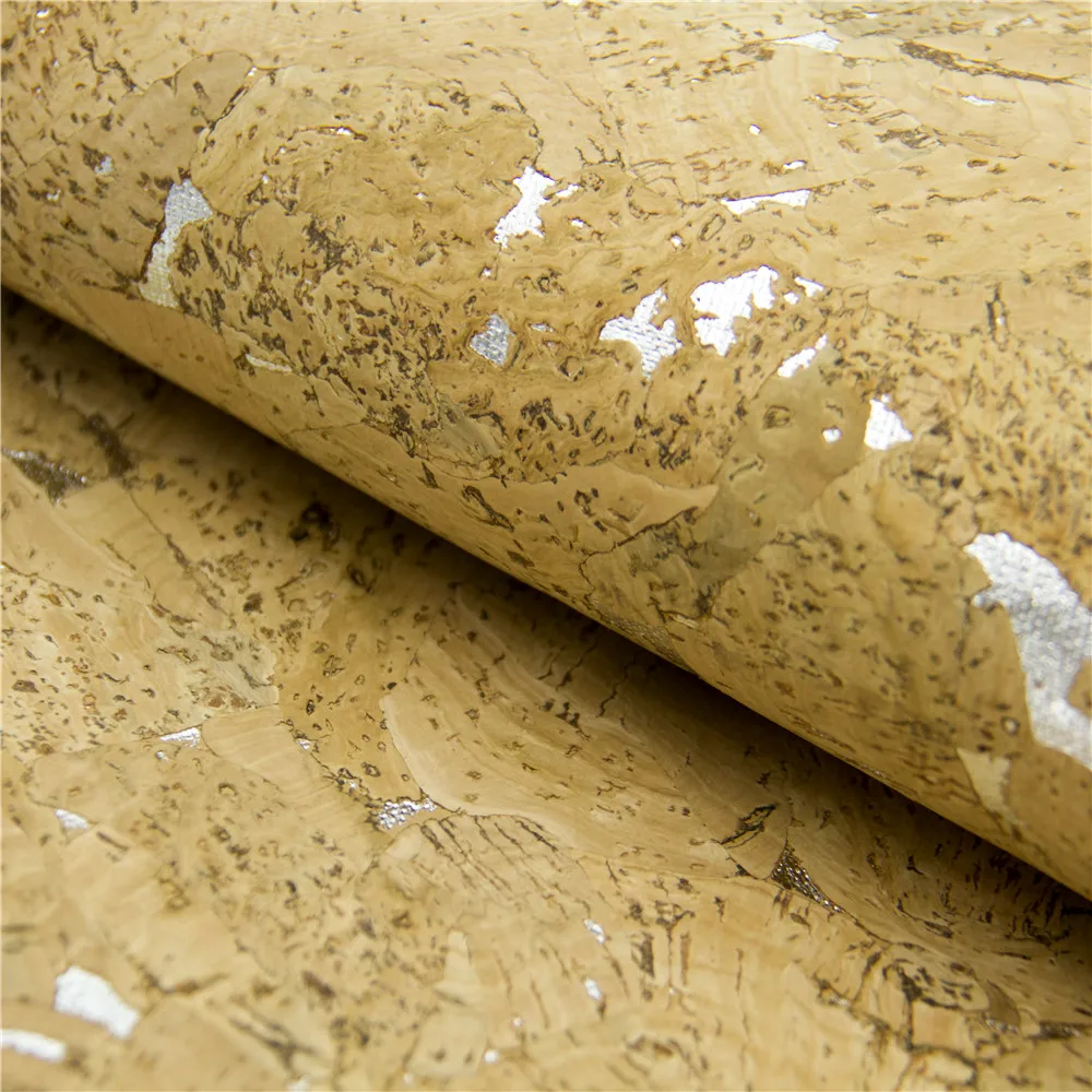 Cork fabric cork textile 68*50cm/26.7*19.6inch natural with sliver Cork Fabric Natural Cork