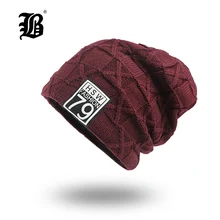[FLB] Зимние шапки для мужчин шарф вязанные шапки кепки маска Warm капот Теплые Мешковатые зимние шапки для мужчин женщин Skullies Beanies F18001
