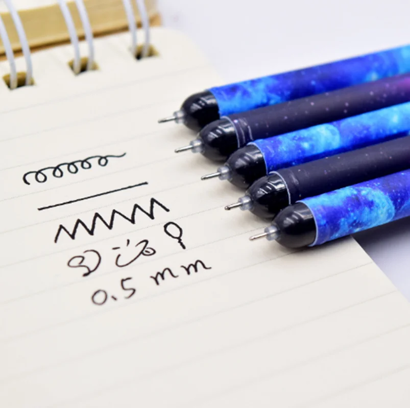 1 шт., 12 созвездий, 0,5 мм, черные ручки для школы, гелевая ручка, kawaii, школьные принадлежности, милые ручки, канцелярские принадлежности
