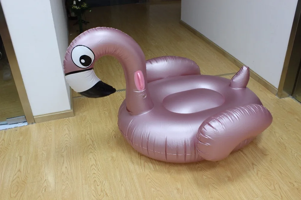 150 см 59 дюймов надувной фламинго Роза Золотой гигантский бассейн поплавок 2018 игрушки Плавательный круг надувной матрас для пляжной