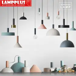 Lampplus Дания стиль Макарон DIY подвесной светильник Droplight потолочный светильник для гостиной столовой отель Утюг роспись