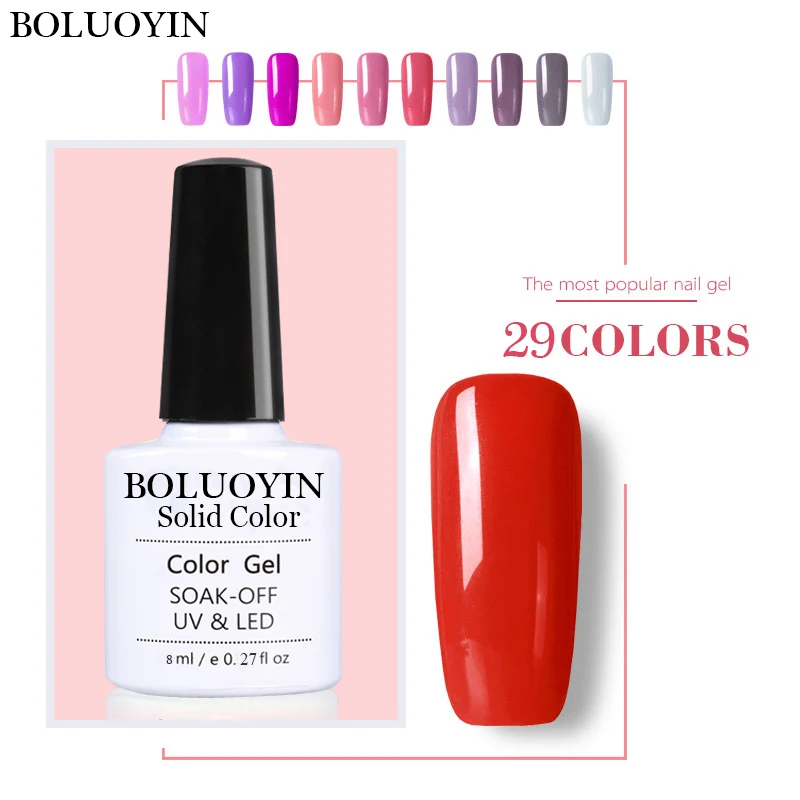 

Nails Art Gel Nail Polish 8ML Semi Permanent Primer Manicure Gel Varnish Colorful Soak Off UV Colors White Bottle Gel Primer
