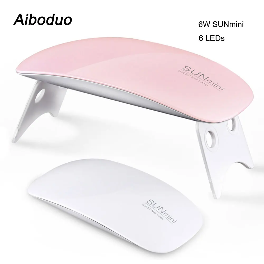 Aiboduo Nail Dryer 6W UV LED Lamp MINI USB For Manicure Drying All Gels Polish Art Tools | Красота и здоровье