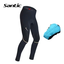 Santic Pro гоночная команда Велоспорт Брюки мужские быстросохнущие спортивные шоссейные горные велосипедные брюки 4D Coolmax Pad брюки велосипедная одежда