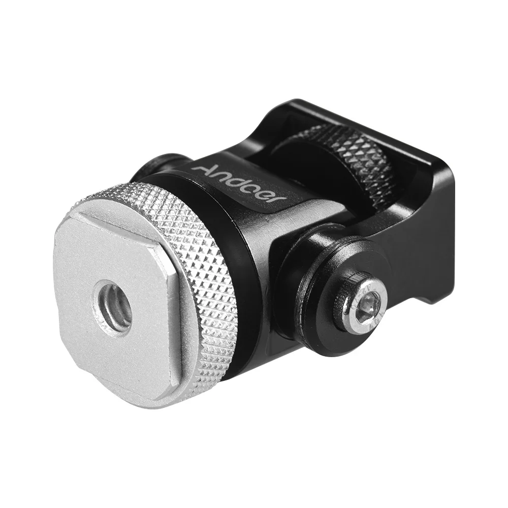 Andoer 180 Поворотный мини шаровой головкой адаптером для вспышки камеры DSLR